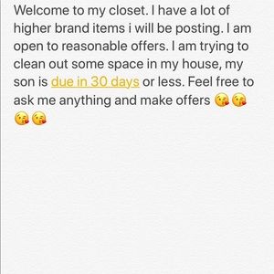 Welcome to my closet